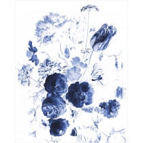 KEK Wallpaper Panel, Royal Blue Flowers 142,5x180cm-20