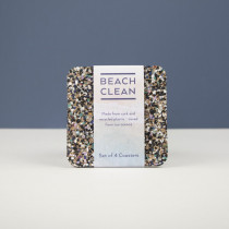 Love Liga Eco glasonderzetter set van 4 Beach Clean-5060618835222-20