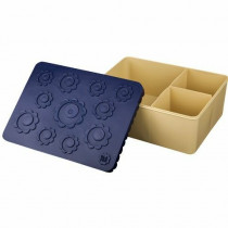 Blafre lunchbox Bloemen blauw/beige-7090015486275-20
