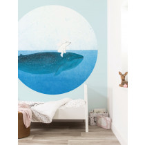 KEK Wallpaper Circle, Behangcirkel Riding the Whale, ø 190 cm-8719743886148-20