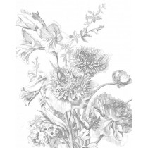 KEK Wallpaper Panel, Engraved Flowers 124,5x180cm-8719743885622-20