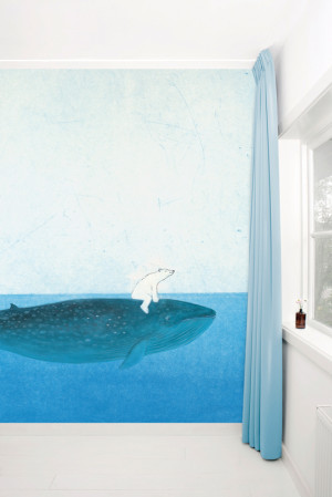 KEK Amsterdam Fotobehang op de rug van een walvis-8718754015943-20
