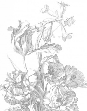 KEK Wallpaper Panel, Engraved Flowers 142.5 x 180 cm-8719743885646-20